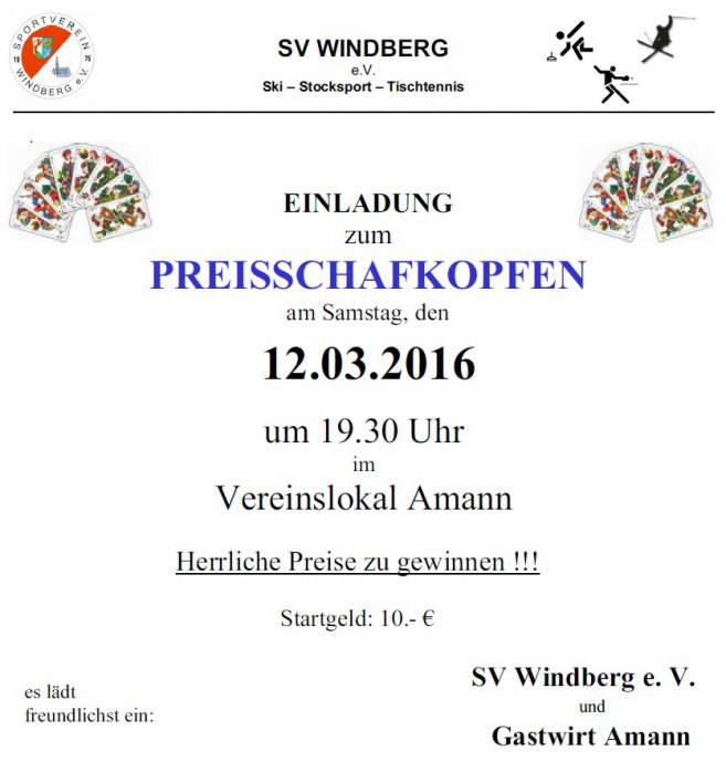 Einladung Preisschafkopfen-2016