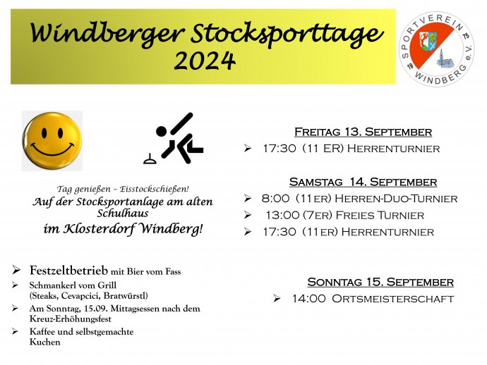 Plakat Stocksporttage 2024